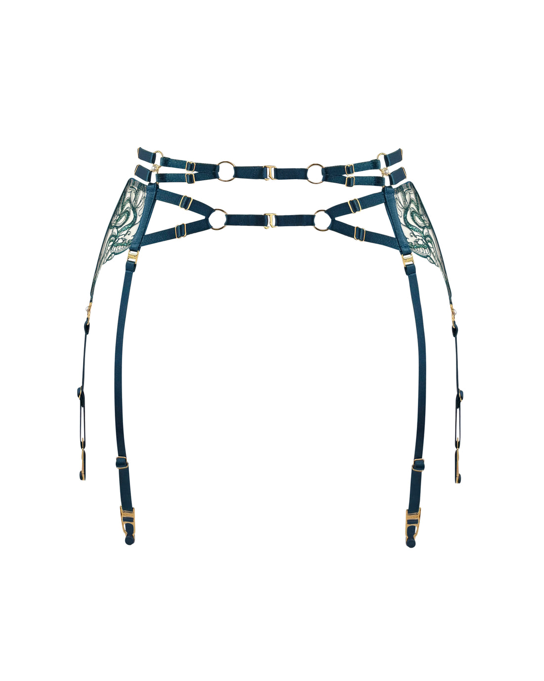 Teal Pearl Suspender