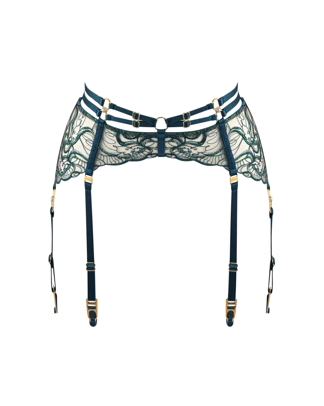 Teal Pearl Suspender