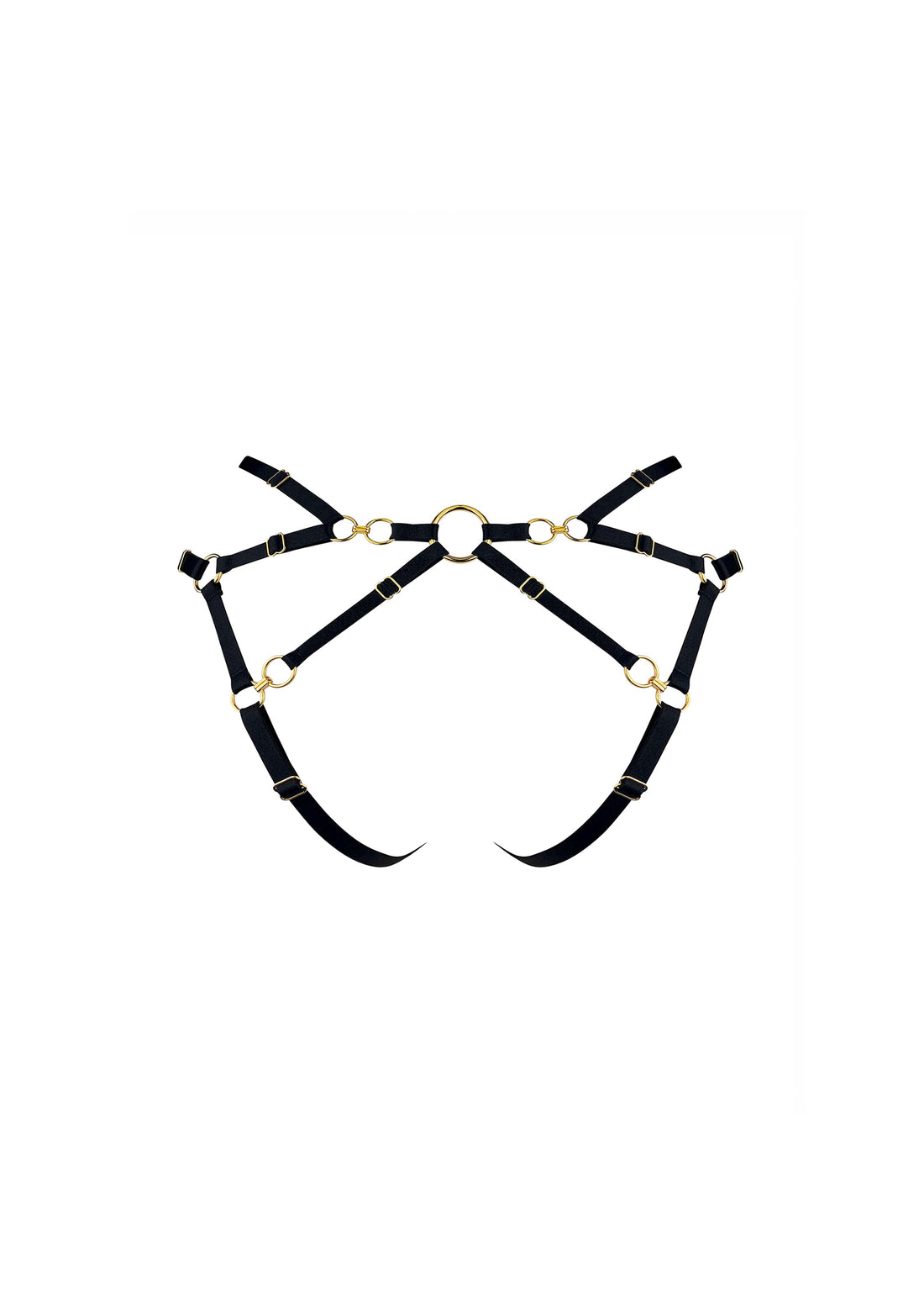 Black Amela Open Back Brief