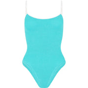 Aqua Pamela Contrast One Piece Swimsuit