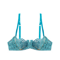 Aquamarine Royal Jewel Balconette Bra