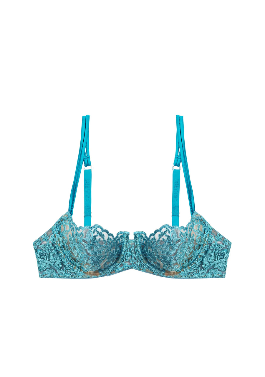 Aquamarine Royal Jewel Balconette Bra