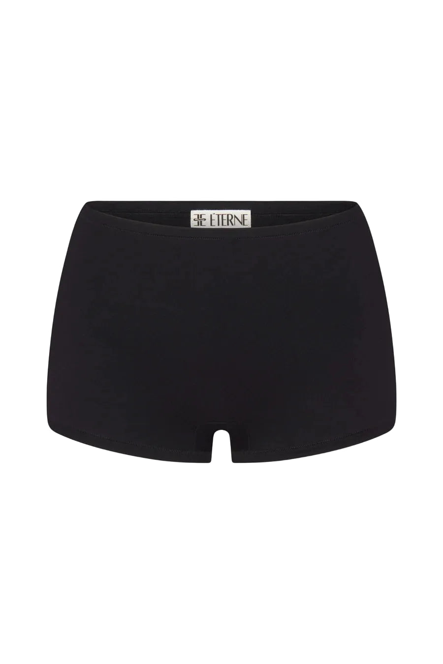 Black Soft Jersey High Waisted Boy Short