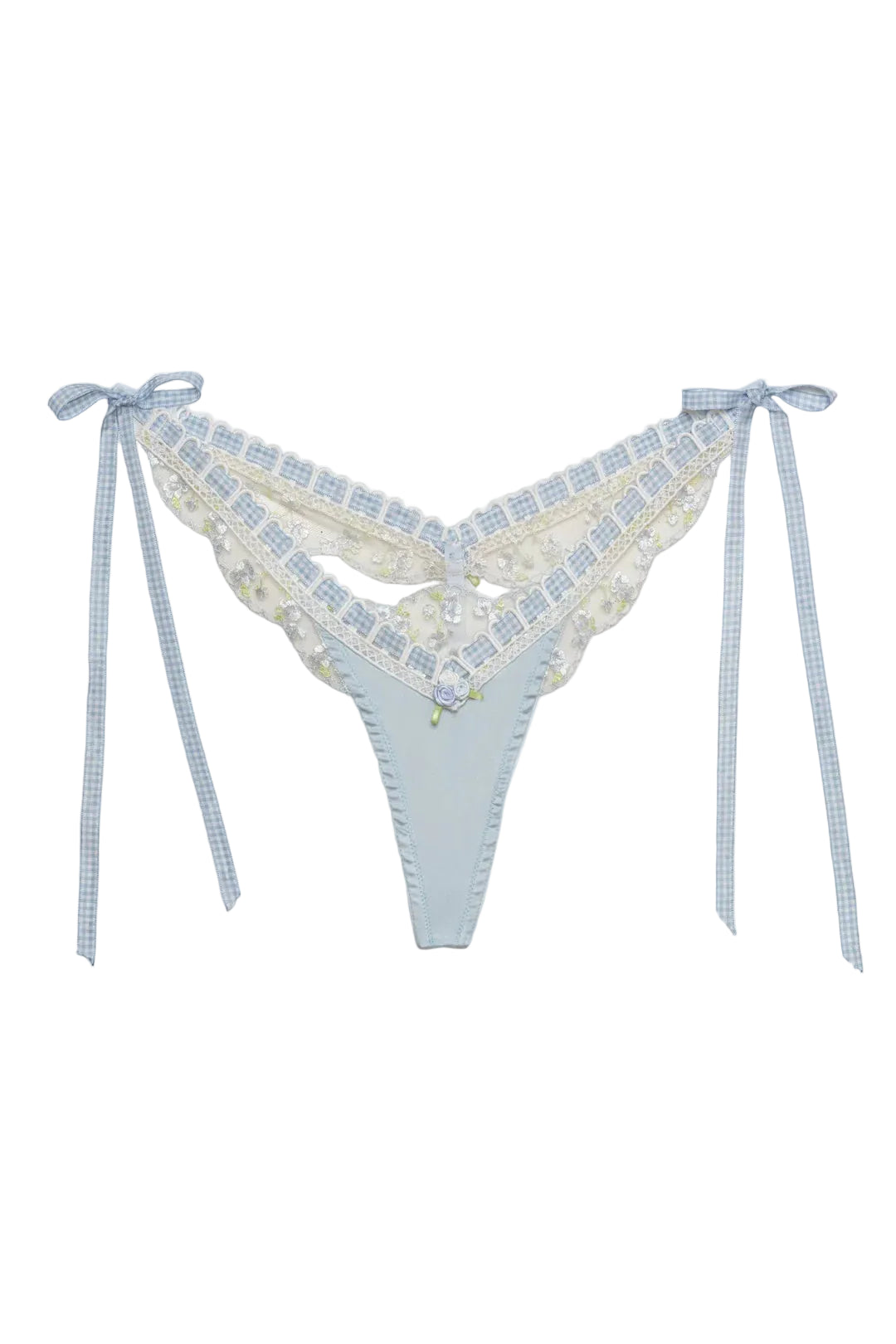 Baby Blue Pinkaboo Thong Panty