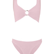 Ballet Pink Julia Bikini with Gold Hoop