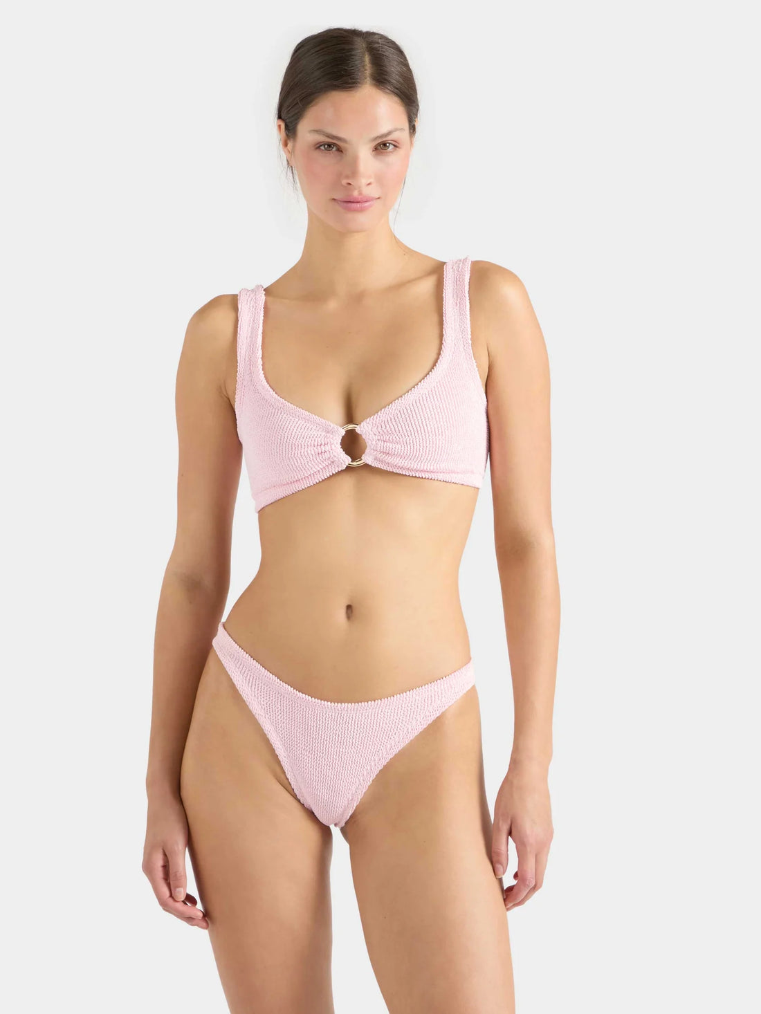 Ballet Pink Julia Bikini with Gold Hoop