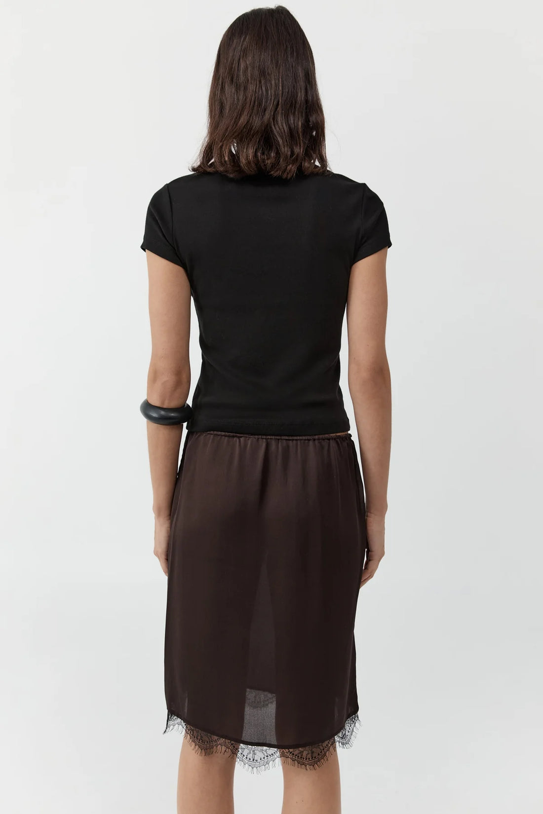 Bark Fine Lace Skirt