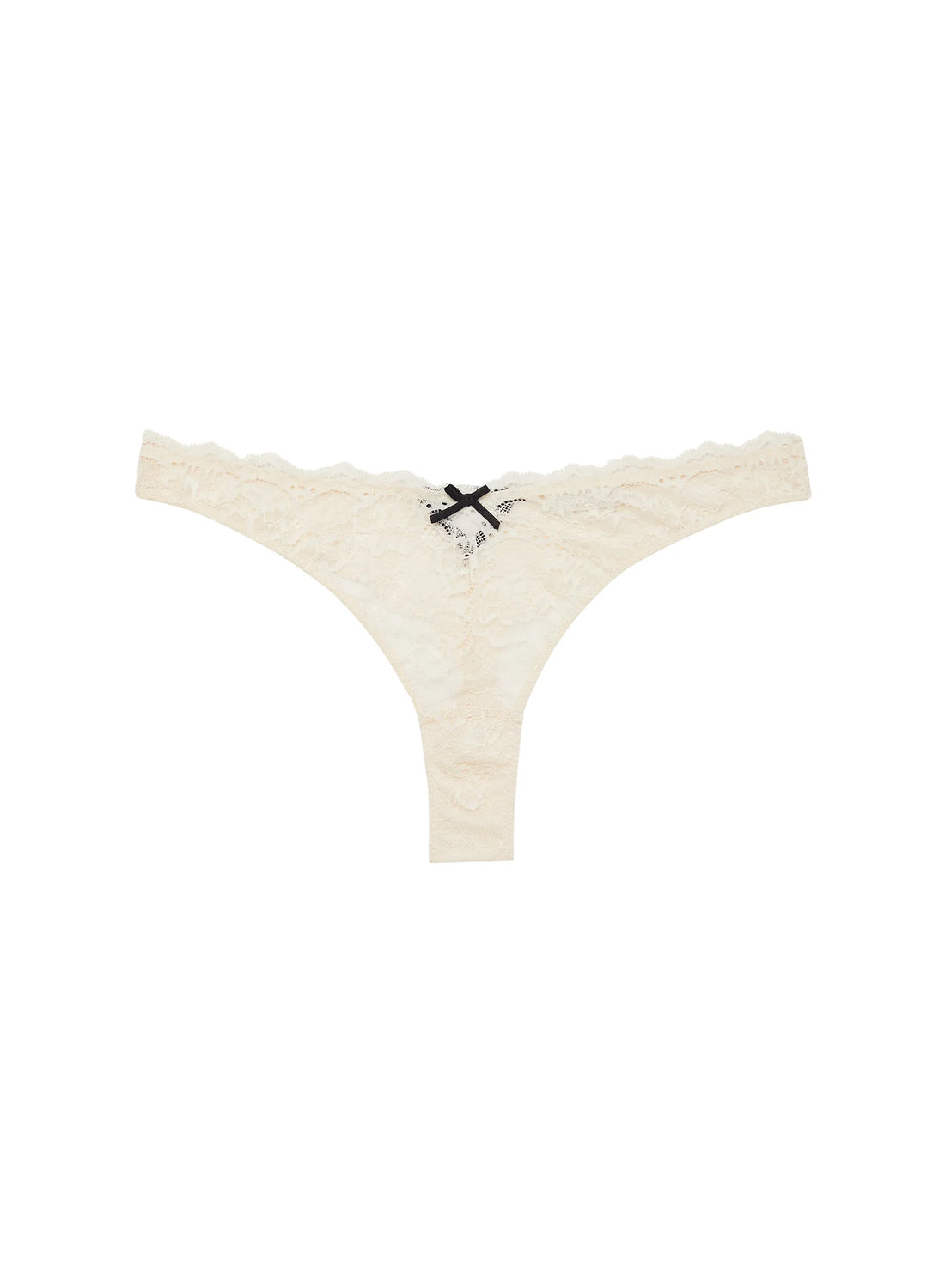 Linen Beige Bianca Lace Thong