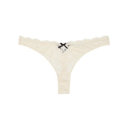 Linen Beige Bianca Lace Thong