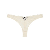 Linen Beige Bianca Lace Thong