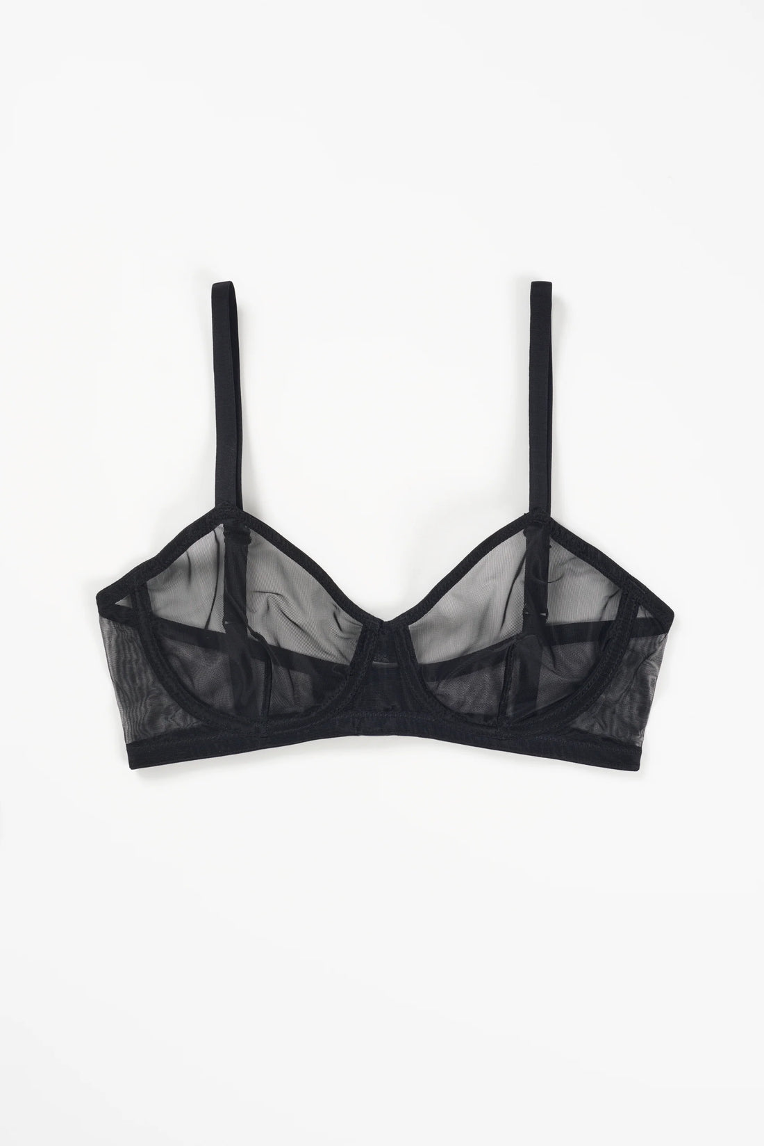 Black Bare Underwire Minimal Bra