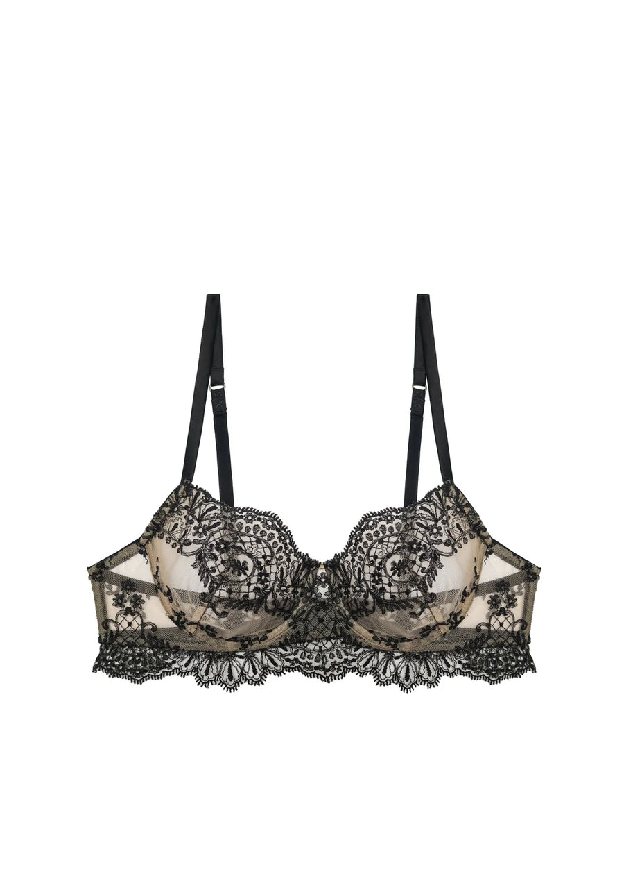 Black And All That Jazz Longline Balconette Bra