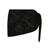 Black Atlas Knit Mini Skirt