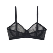 Black Bare Underwire Minimal Bra