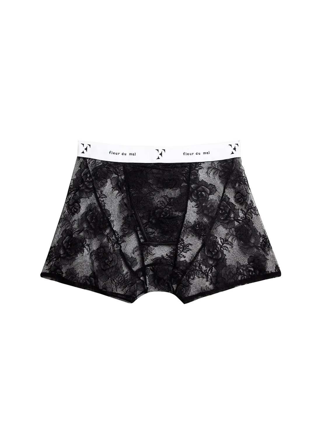 Black Bouquet Lace Boxer Brief