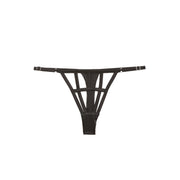 Black Caged Thong