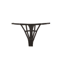 Black Caged Thong