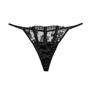 Black Frankie Lace Thong