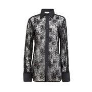 Black Juliet Lace Men's Button Down