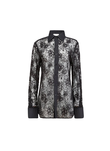 Black Juliet Lace Men's Button Down
