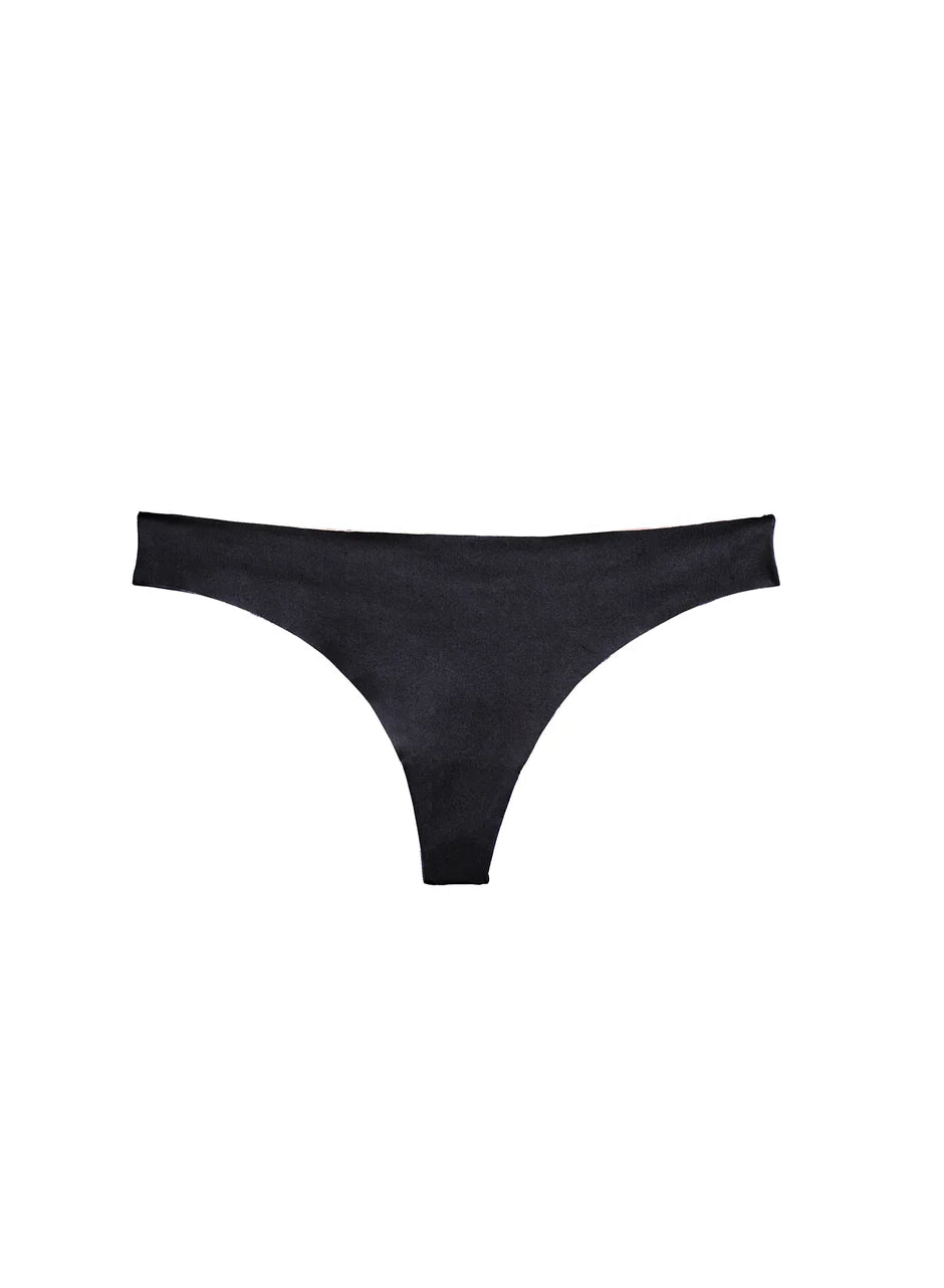Black Le Stretch Micro Thong