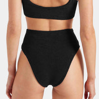 Black Nadine Bikini with Gold Hoop