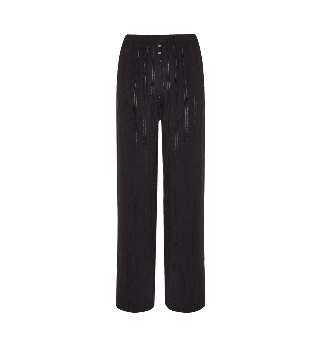 Black Pointelle Pant