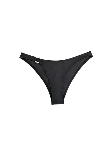Black U-Plunge Bikini Bottom