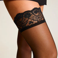 Black Sexy Up All Night Thigh-High