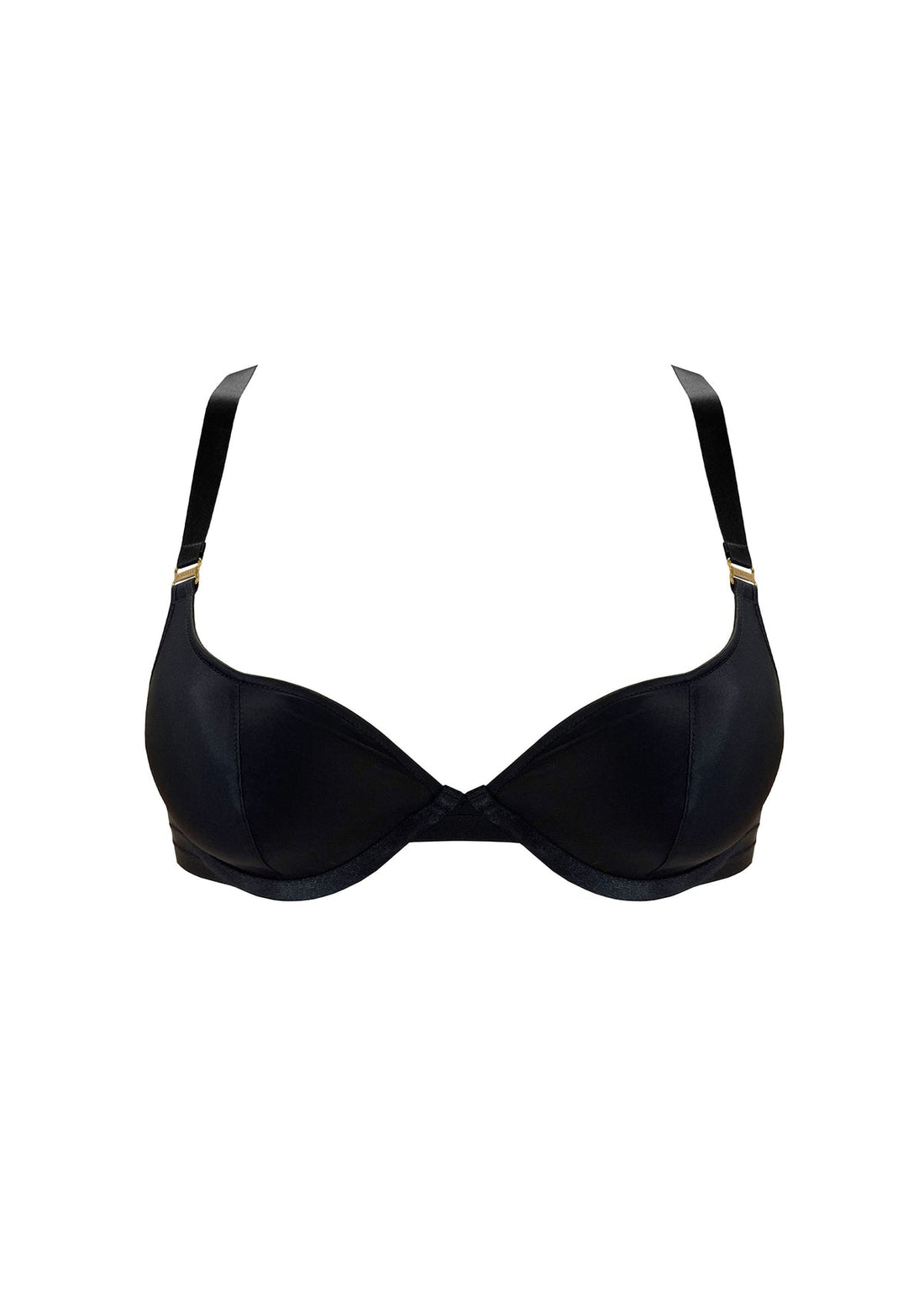 Black Signature Silk Push-Up Bra