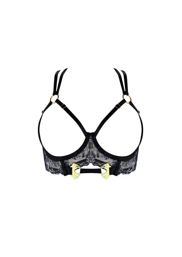 Black Siren Ouvert Wire Bra