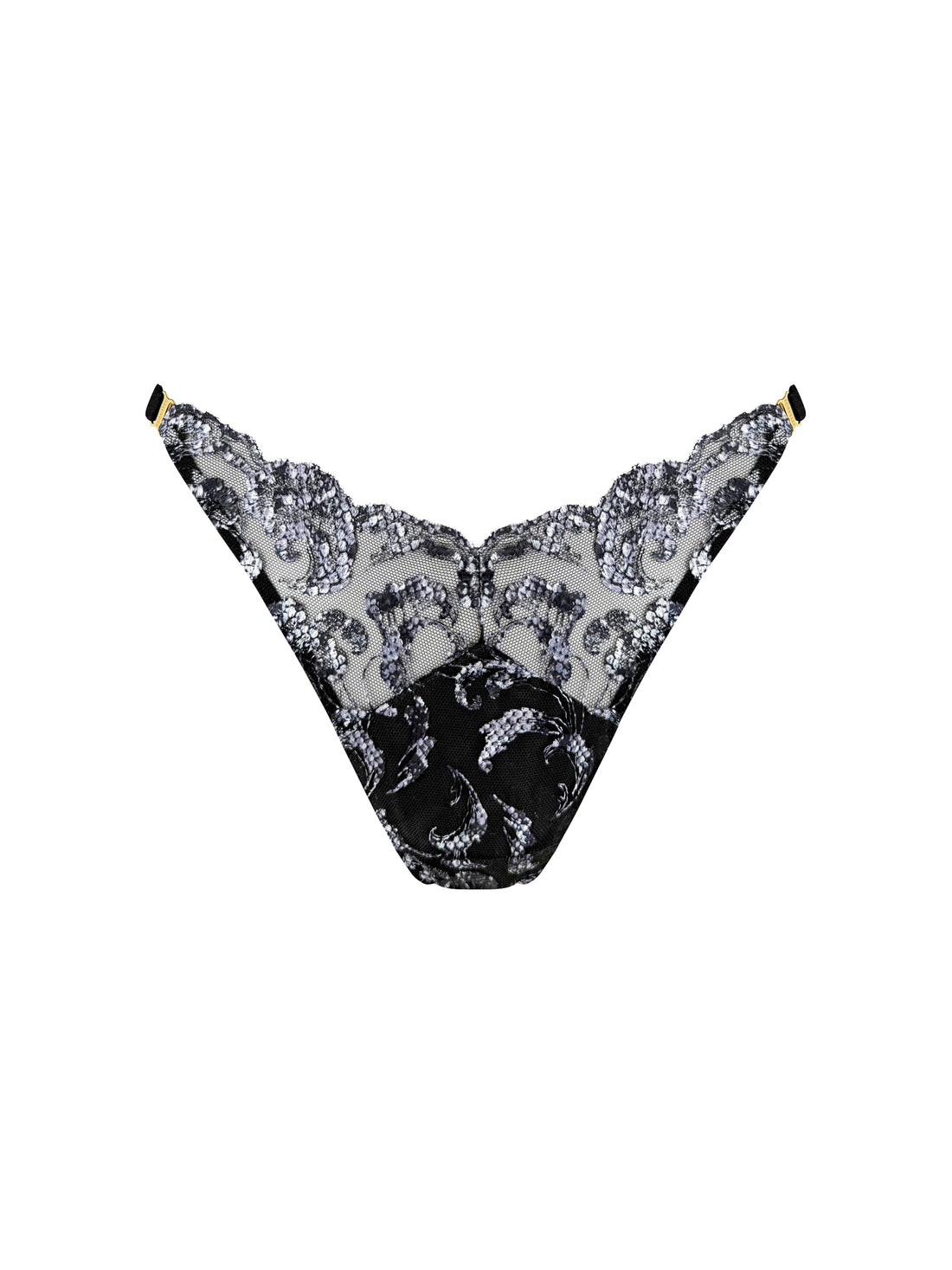 Black Siren Strap Thong