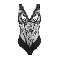 Black Sublime en Dentelle Bodysuit