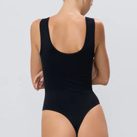 Black Seamless Tank Bodysuit
