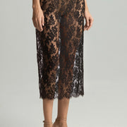 Black Tokyo Evenings Lace Skirt
