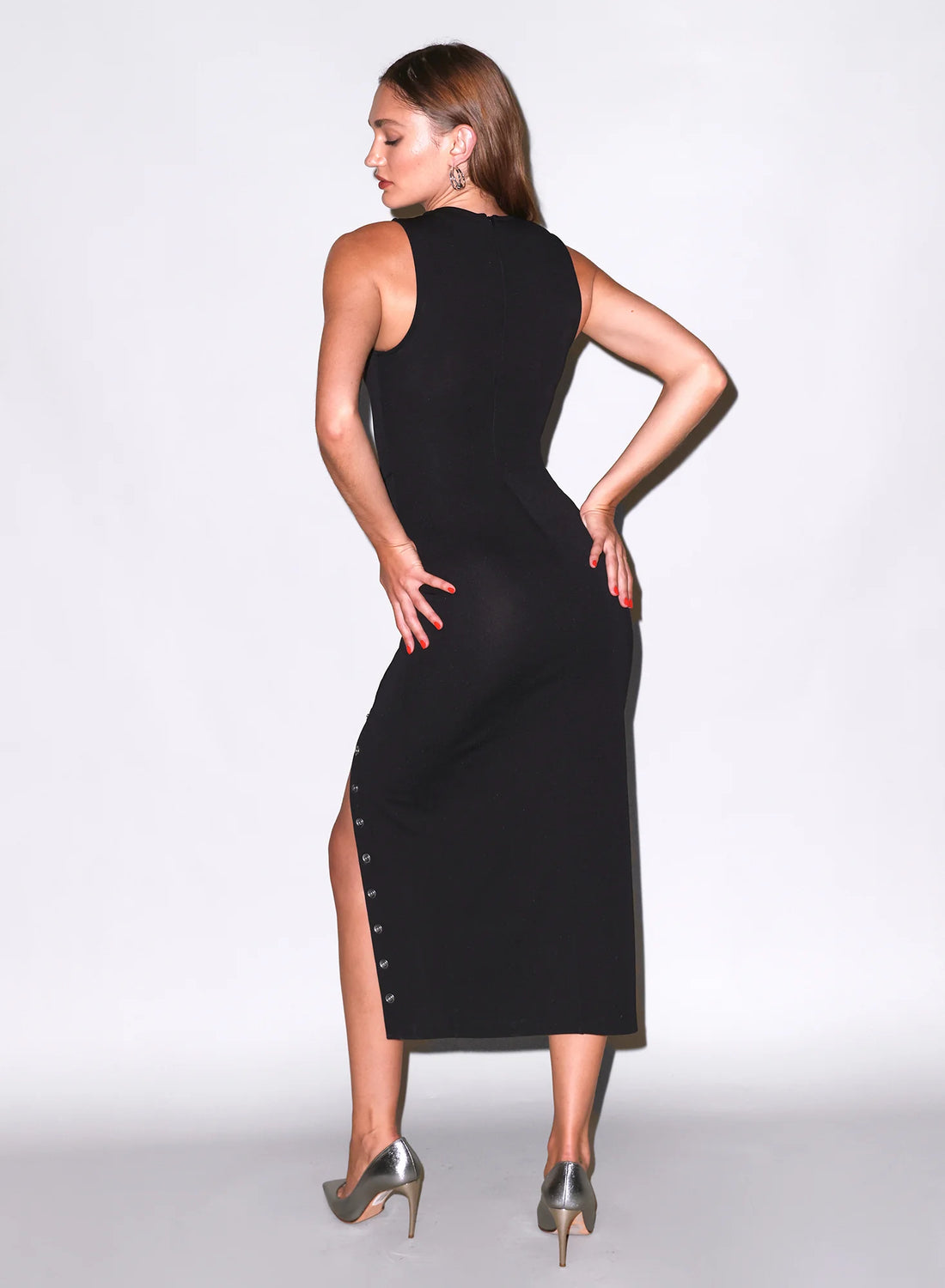 Black Undo Me Scoop Neck Dress