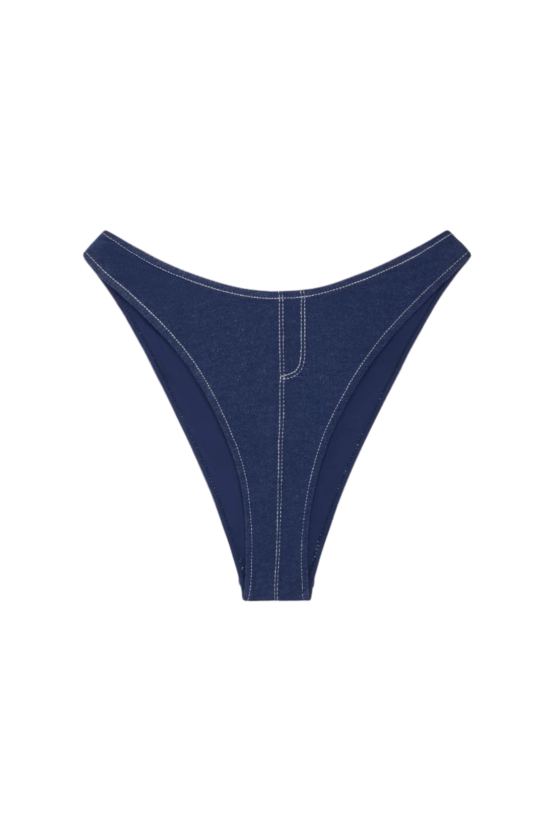 Summer Denim Blue Denim Bikini Bottom