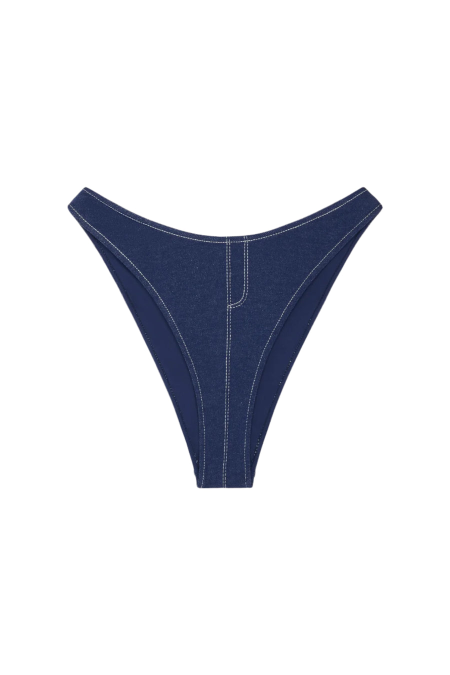 Summer Denim Blue Denim Bikini Bottom