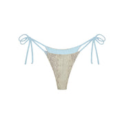 Blue Python Divine Satin Bikini Bottom