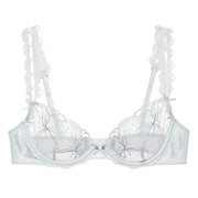 Blue Shimmer Garden Underwire Bra