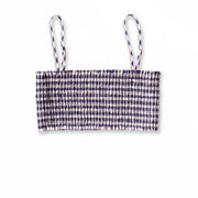 Blue Vichy Bandeau Top