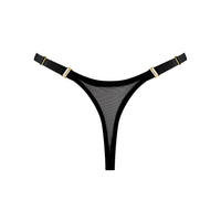 Black Siren Strap Thong