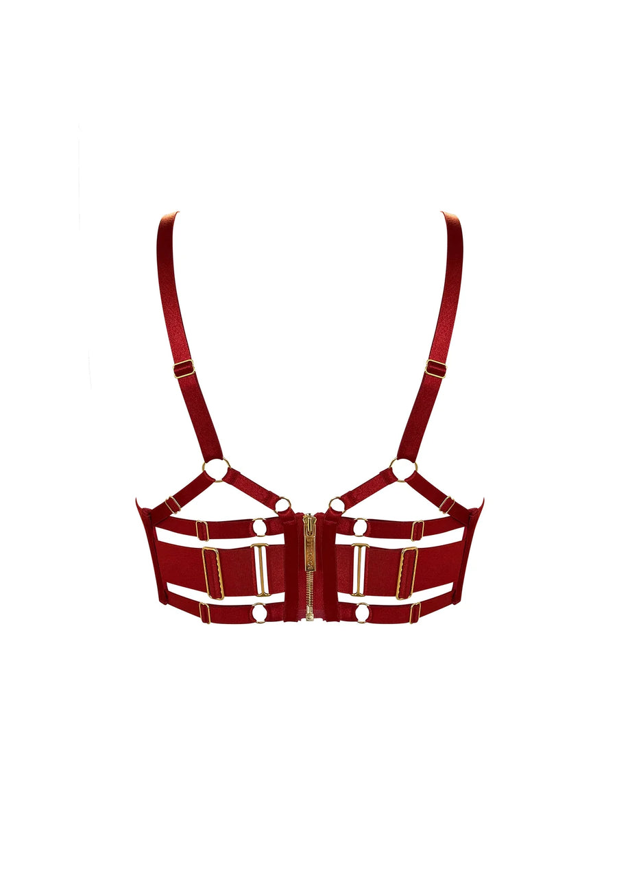 Burnt Red Signature Balconette Wire Bra