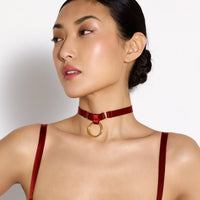 Burnt Red Signature Ring Collar