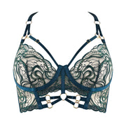 Teal Pearl Bodice Bra
