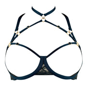 Teal Pearl Ouvert Wire Bra