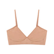 Bronze Nano Minimal Soft Triangle Bra