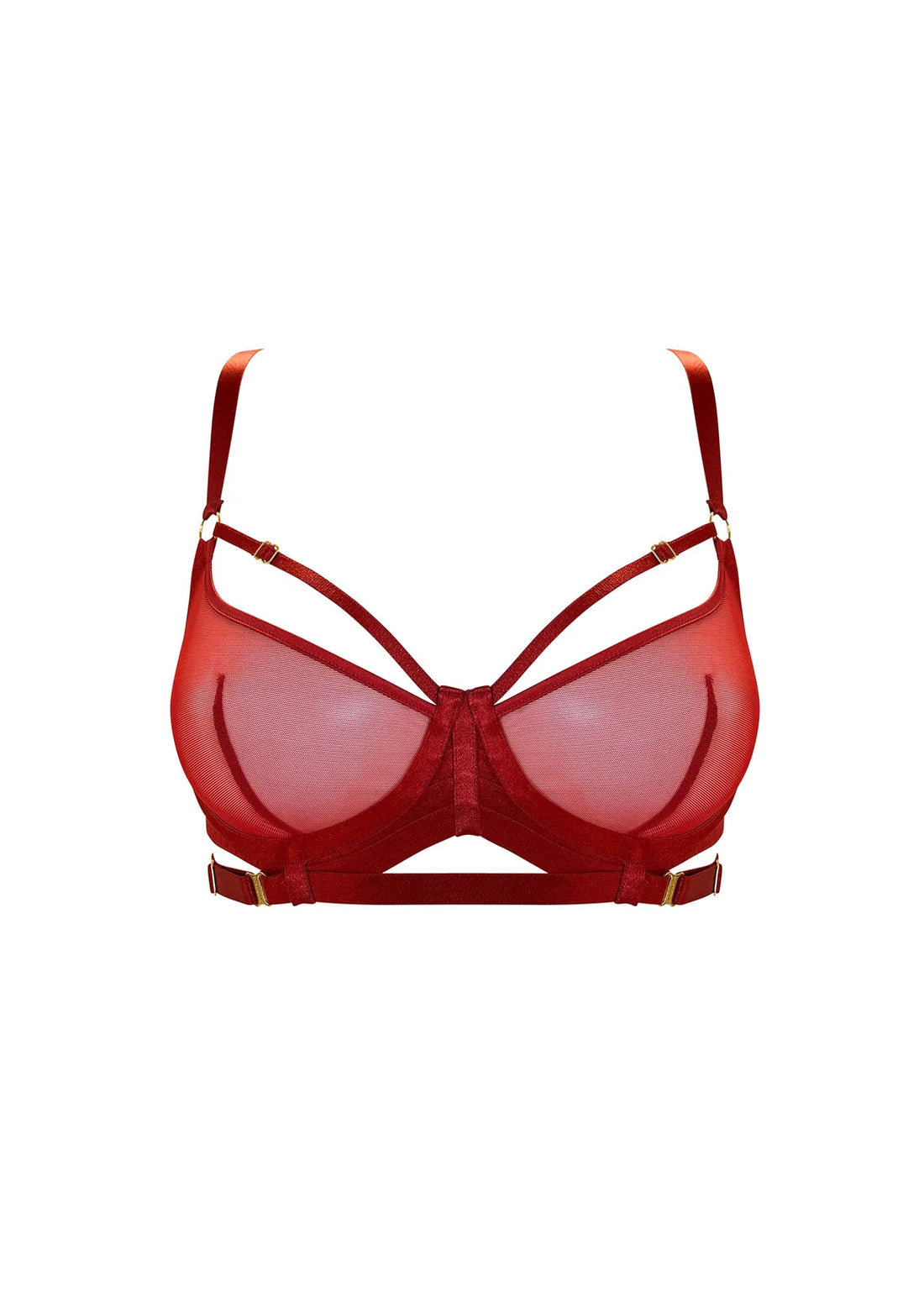 Burnt Red Signature Balconette Wire Bra