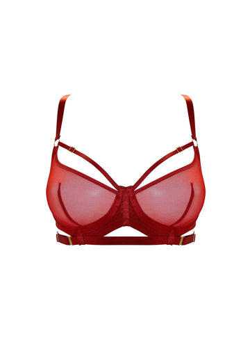 Burnt Red Signature Balconette Wire Bra