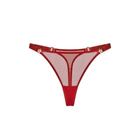 Burnt Red Signature Mesh Thong